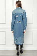 Load image into Gallery viewer, Regina Distressed Denim Jacket