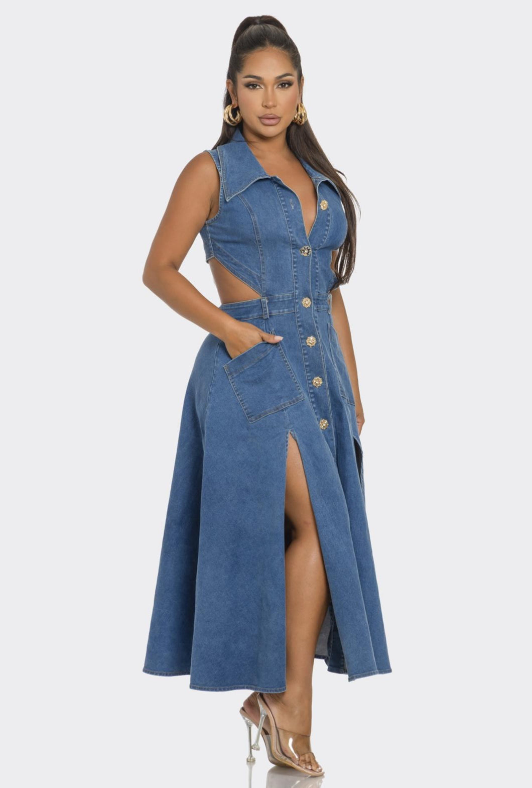 Ryan Denim Dress What Dress Code Boutique Ryan Denim Dress What Dress Code Boutique