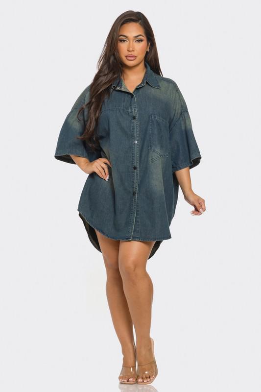 Katrina Denim Shirt Dress