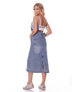 LALA DENIM TANK DRESS