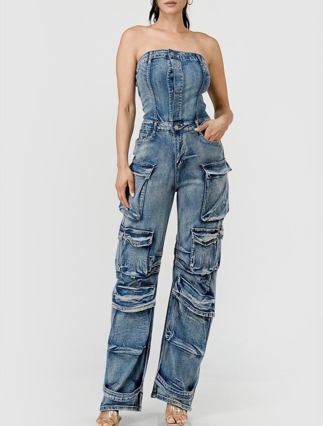 Bre Denim Jumpsuit