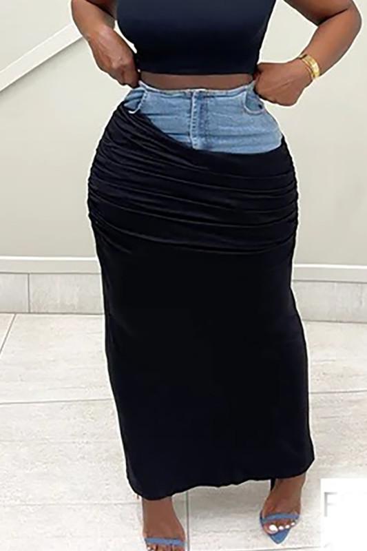 Bailey Denim Maxi Skirt