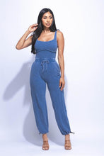 Load image into Gallery viewer, CiCi Acid Wash Jumpsuit