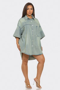 Katrina Denim Shirt Dress