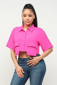 Harper Front Button Top