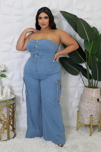 DREA DENIM JUMPSUIT