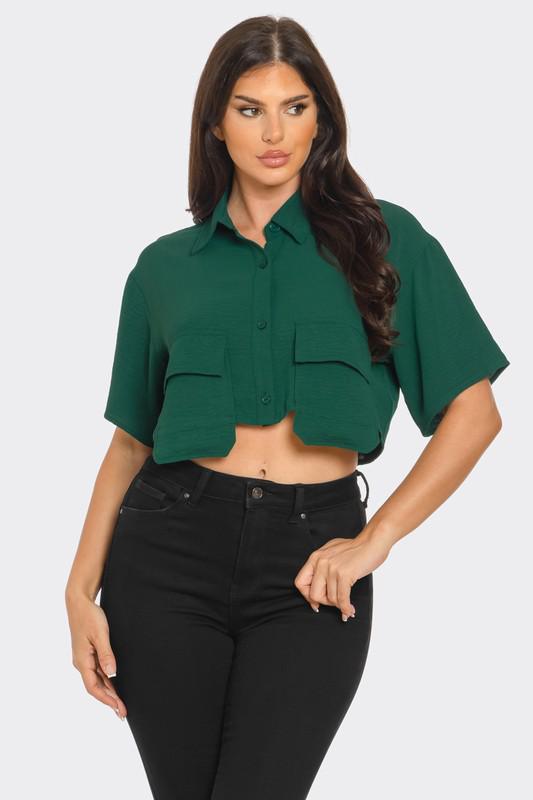 Harper Front Button Top