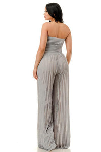 Cheyenne Fringe Strapless Jumpsuit